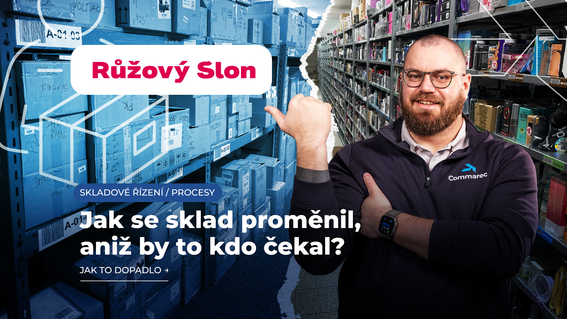 Obrázek článku „JAK SE RŮŽOVÝ SLON NAUČIL ŘÍDIT SKLAD“